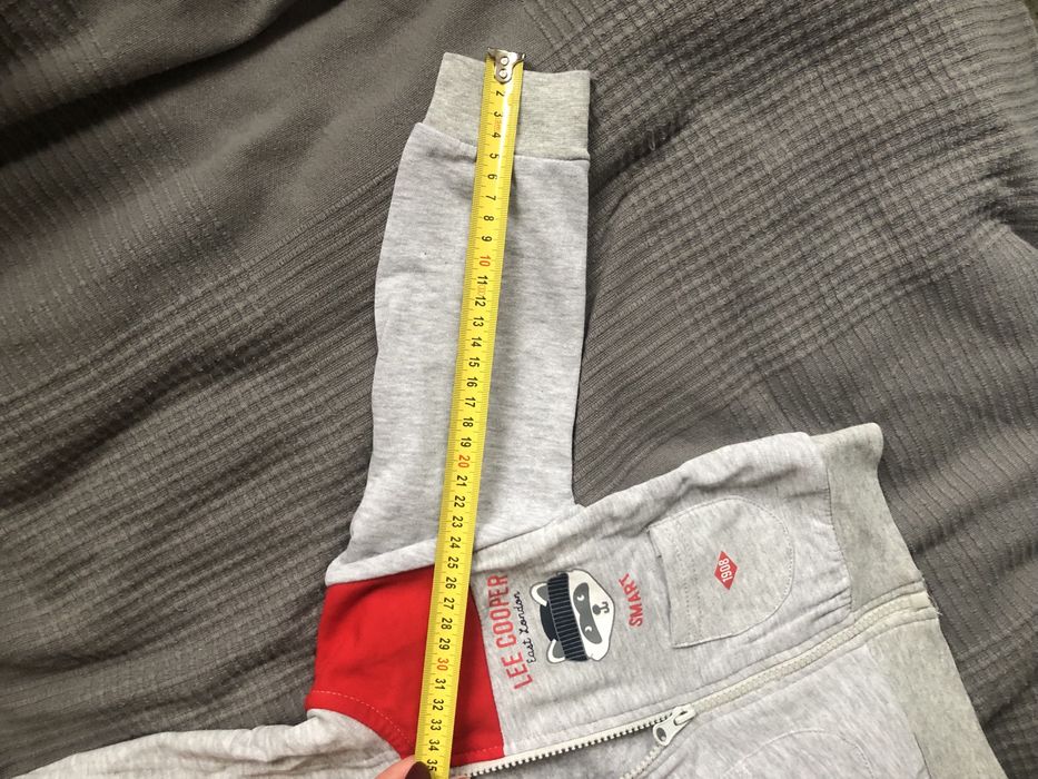 Komplet chłopięcy lee cooper 12m jeansy bluza dresowa