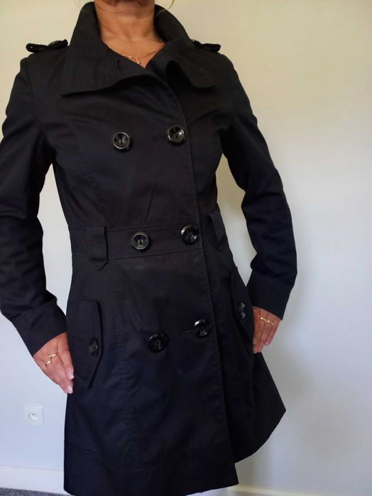 Trencz płaszczyk czarny Reserved M