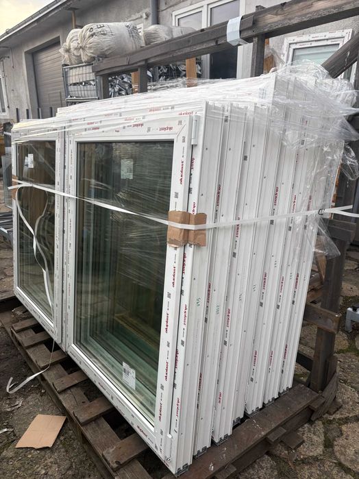 Okna PCV białe, trzyszybowe , nowe, Aluplast Ideal 7000