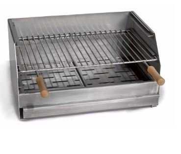 Grelhador/churrasqueira/assador inox 58x40, 60x40, 70x40, 80x40