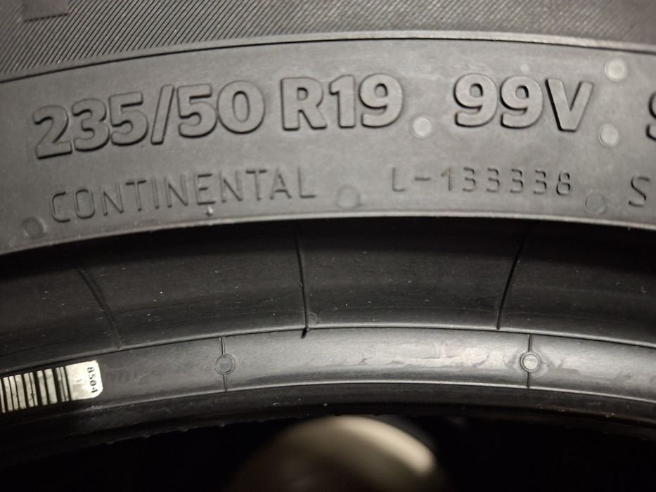 Letnie 235/50r19  Continental NOWE DEMO Wysyłka