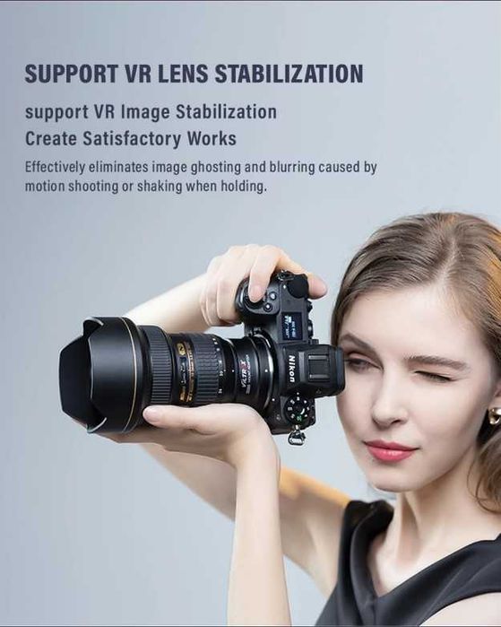новий адаптер Viltrox NF-Z nikon F to Nikon Z автофокусний