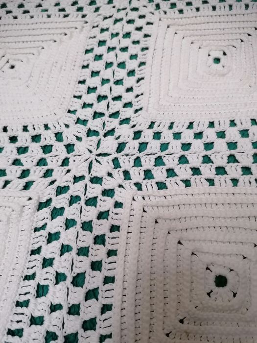 Colcha antiga de renda