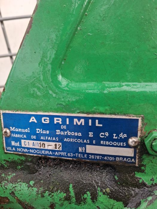 Vendo charrua AGRIMIL Como nova