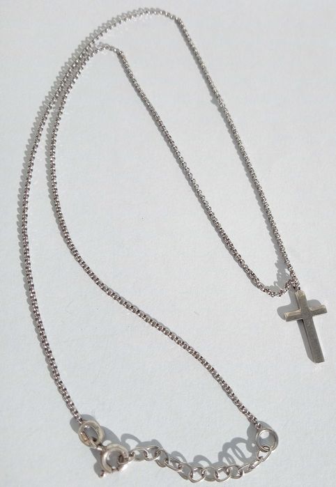 Кольє Хрестик ланцюжок цепочка Срібло 925 проба, 41-44 см