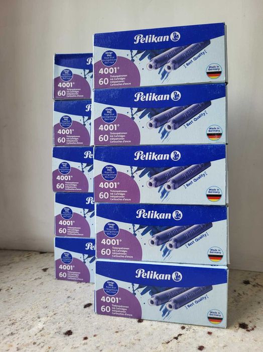 Atrament (naboje) Pelikan 4001 Royal Blue po 30gr/szt ! Bajecznie TANIO!