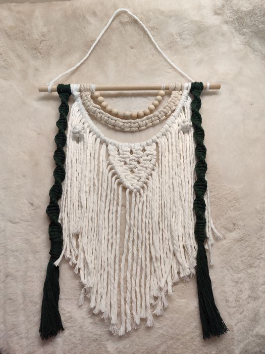 Painel decorativo macramé