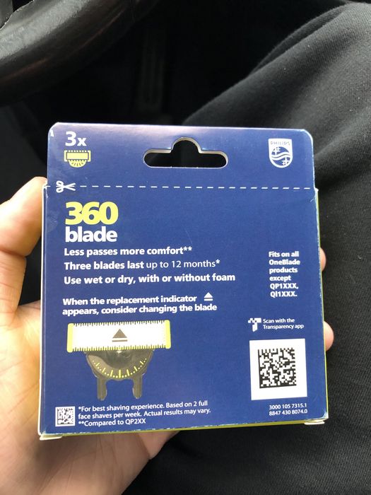 Ostrza Philips Oneblade 360 3x nowe