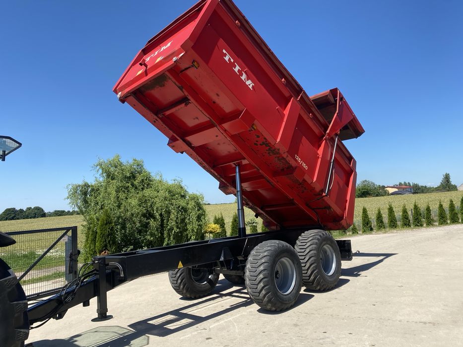 PRZYCZEPA WYWROTKA TIM 15T 125/150 tandem resor mocna zarejestrowana joskin brimont miedema