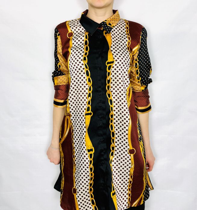 Koszula-tunika w łańcuchowy wzór L 40