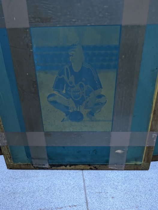 Telas serigrafia David Beckham