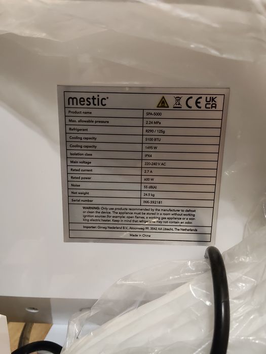 Używany ! Jak nowy ! Mestic SPA-5000 split klimatyzator