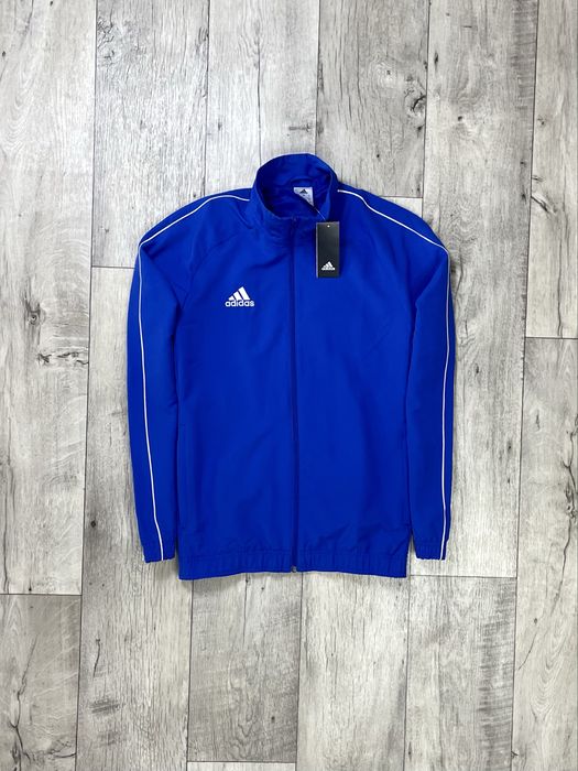 Adidas кофта олимпийка S размер спортивная синяя оригинал