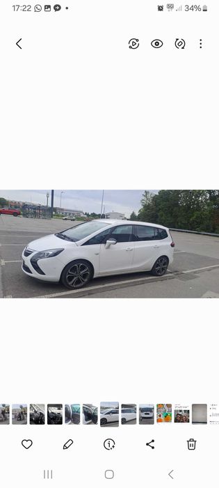 Opel ZAFIRA Tourer 1.4 TURBO 7-osobowa koła letnie GRATIS