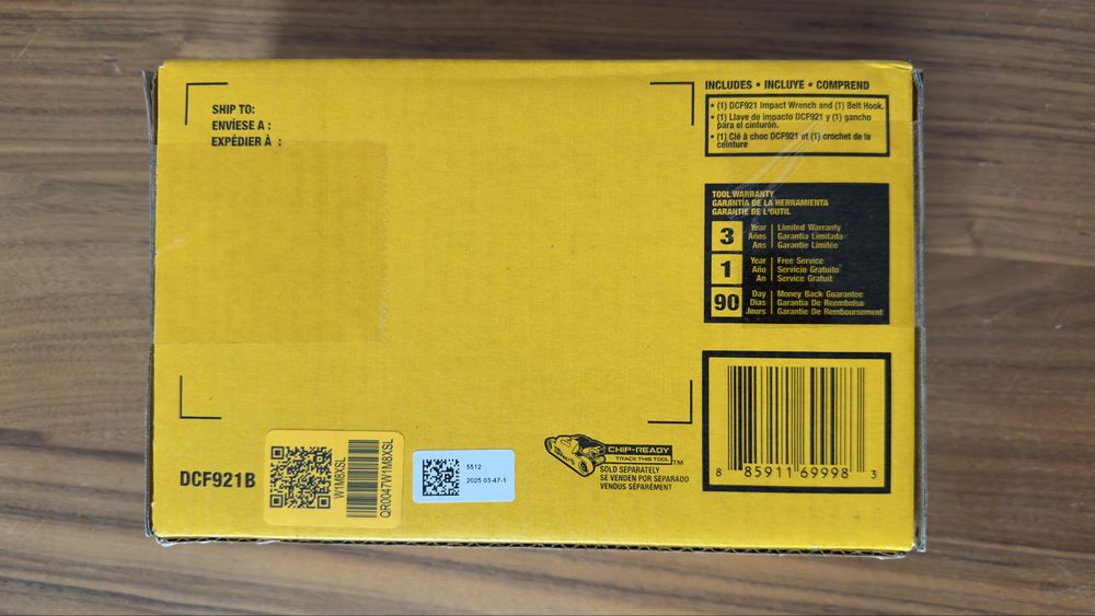Гайковерт DEWALT DCF921B Atomic 20V безщітковий