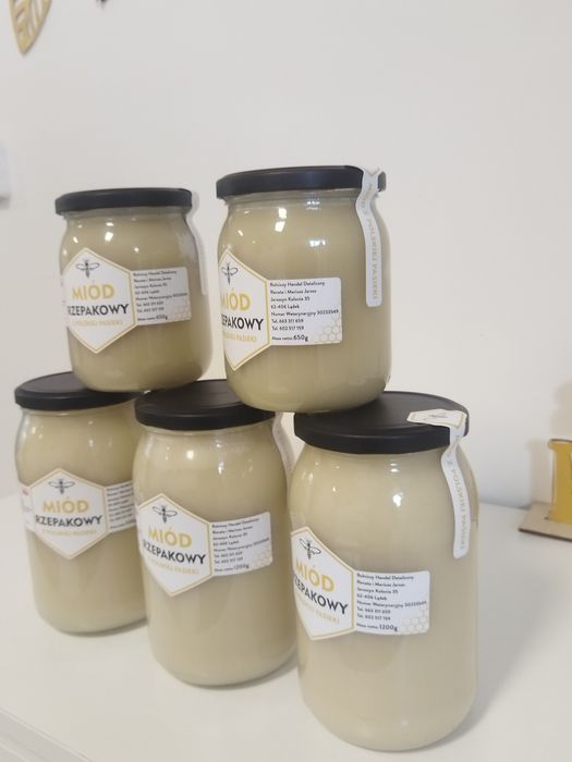 Miód Rzepakowy z Własnej pasieki 1200g