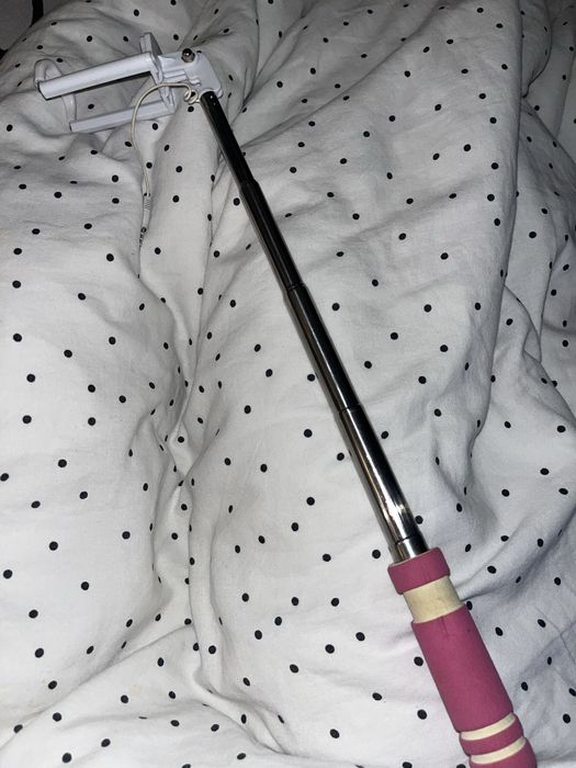 Uchwyt kijek do selfie różowy z rossman