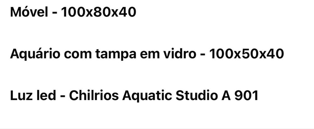 Aquario agua doce