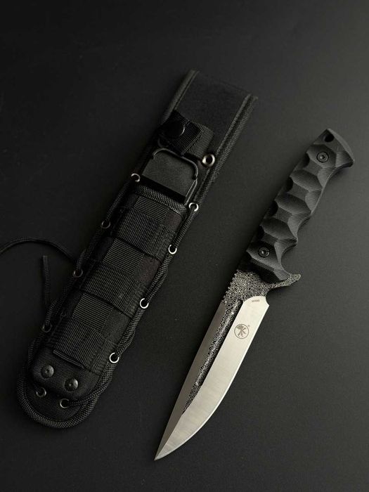 Ніж похідний туристичний сталь M390 KN1205 + чохол / подарунок мисливцю, туристу, рибалці