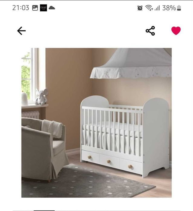 Berços Gonnat Branco  com oferta de colchão, roupa e resguardos