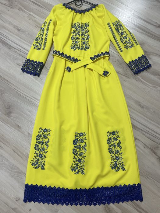 Вишиванка, сукня . Вишита сукня, довга сукня , вишиванка