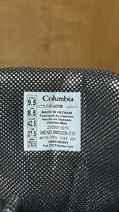 Columbia Omni-Heat чоловічі зимові чоботи | Оригінал | US 9.5