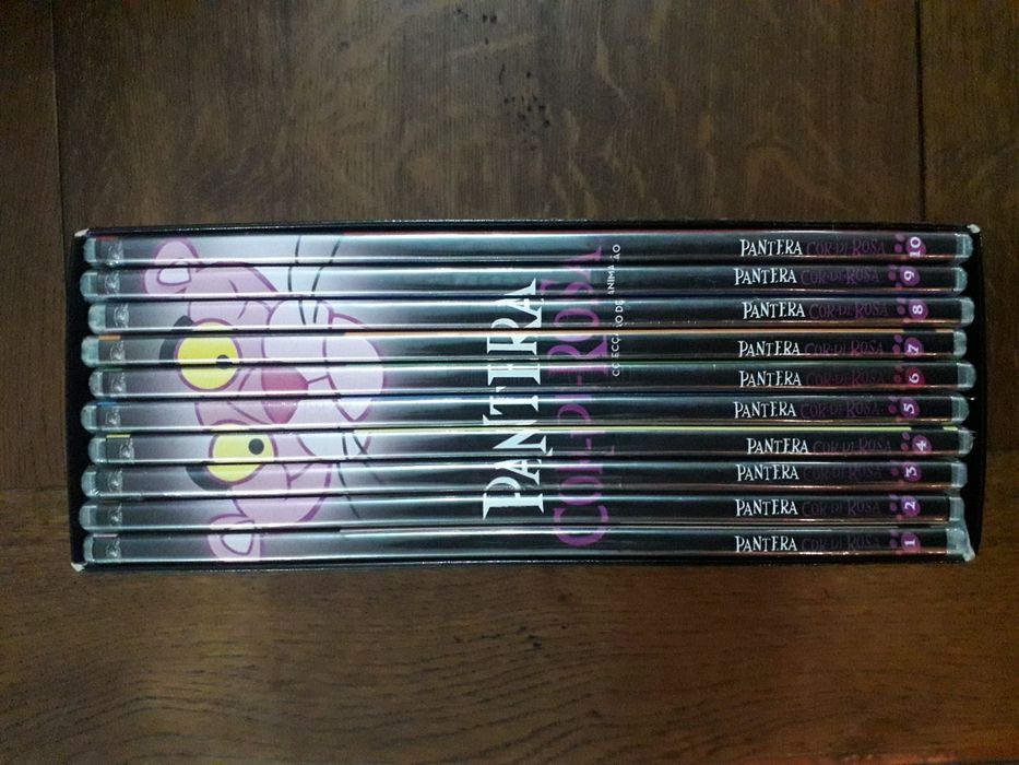 Coleção DVDs pantera côr de rosa 10 DVDs