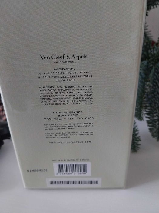 Bois d'Iris Van Cleef&Arpels 75ml edp nowe folia