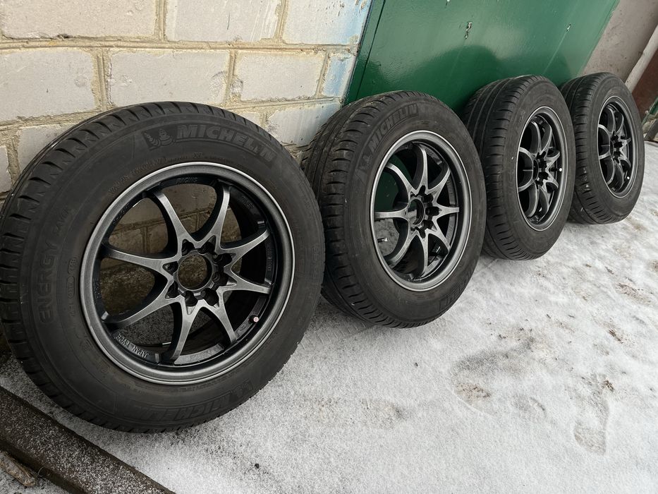 Диски japan r15 4х100 4х108 гума michelin 195/65/15
