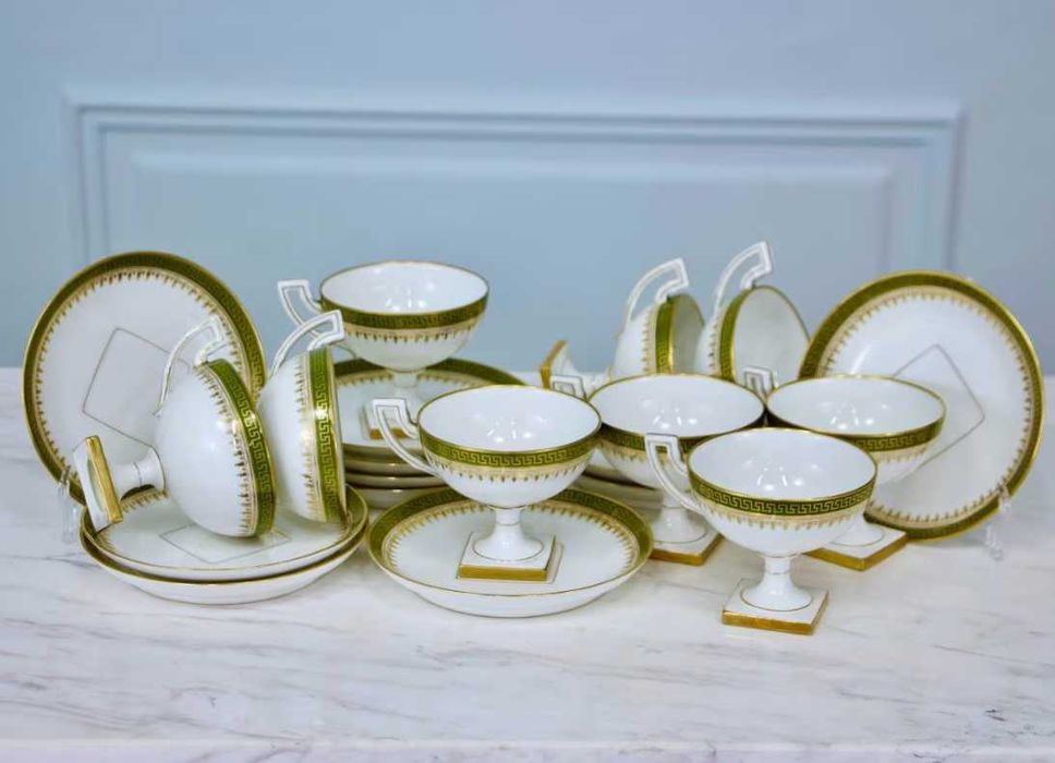 Чайні та кавові антикварні сервізи Ампір, Баварія, Італія, Лімож