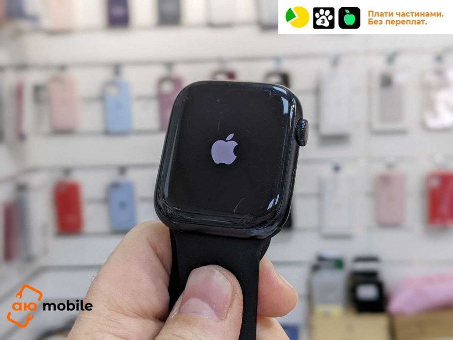 Смарт-годинник Apple Watch 7 45mm Aluminum GPS LTE Black