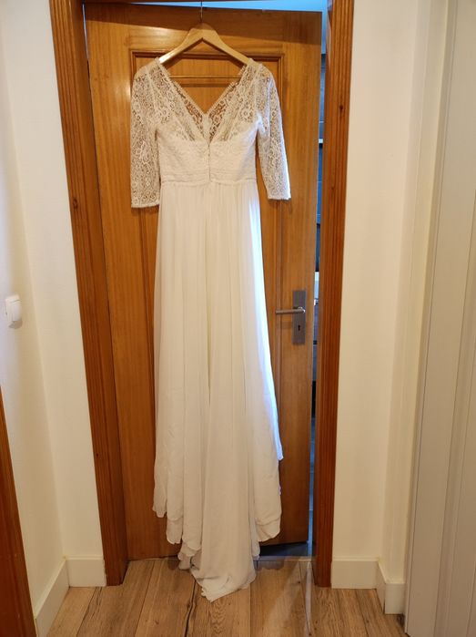 Vestido de noiva usado uma vez