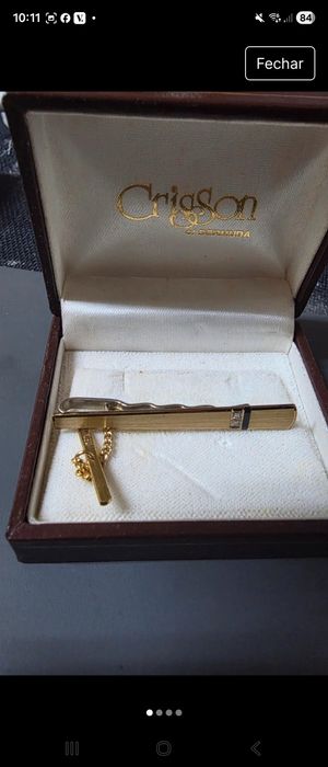 Botões de punho e alfinetes gravata