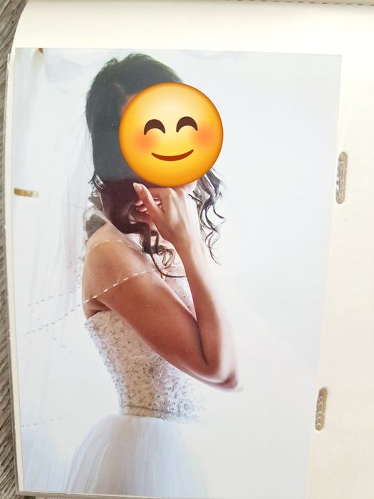 Welon ślubny 2w1 długi i krótki