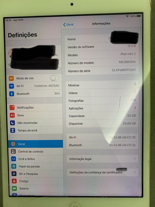 Ipad mini 2 branco