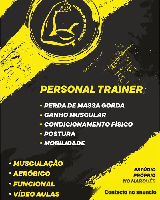 Treina com um Personal Trainer. Estúdio próprio no Marques, Porto