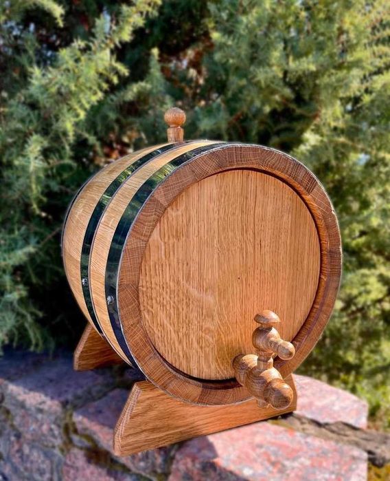 Бочка дубовая діжка дубова для напоїв алкоголя самогону вина віскі