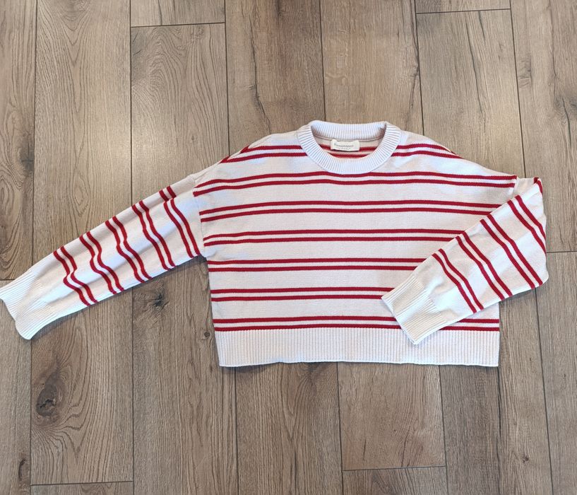 Sweter damski w paski Stradivarius S