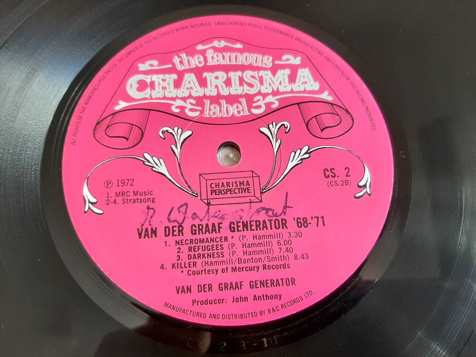 Van Der Graaf Generator - 68-71 - Germany-Vinil LP-Charisma pink label