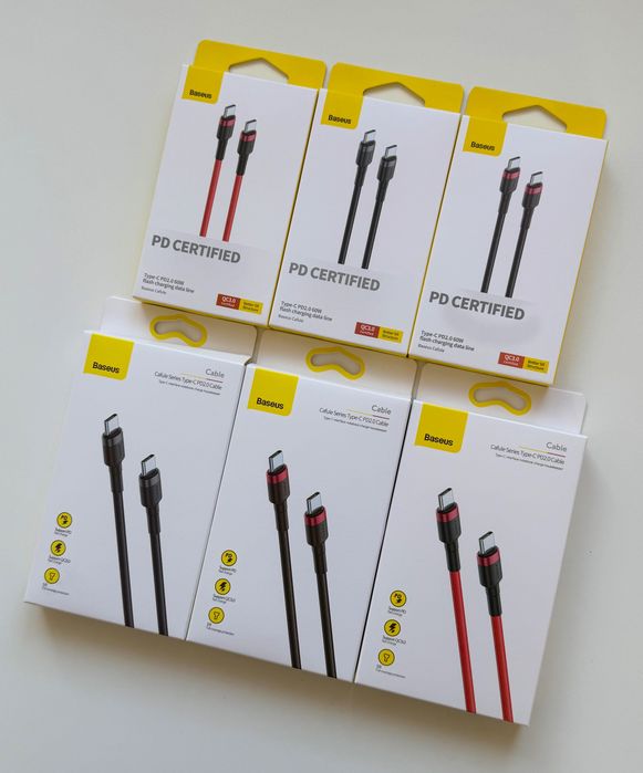 Кабель Baseus для швидкої зарядки 60W / 100W | Шнур для зарядки Тайп-С