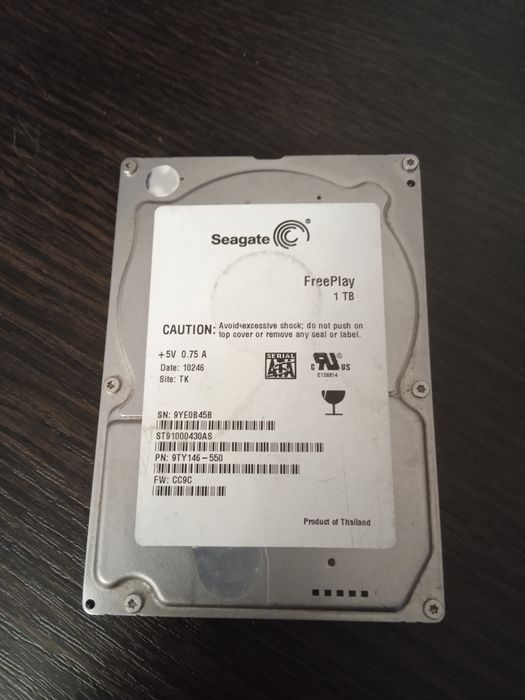 Жёсткий диск 1 TB , один терабайт