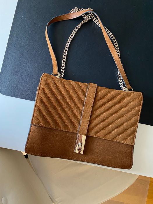 zamszowa torebka mango suede leather hit sezonu