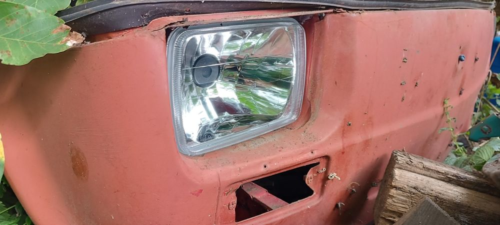 Fiat 126p lampy przednie clear tuning H4 homologacja EU nowe
