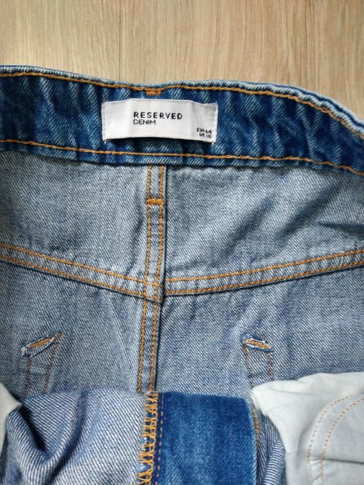 Spodnie damskie jeans Reserved 44 plus koszulka