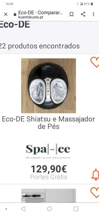 ECO-DE Shiatsu e massajeador de pes como novo