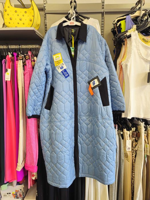 Płaszczyk Fly Out Italy, Plus Size niebieski, lekki !!!