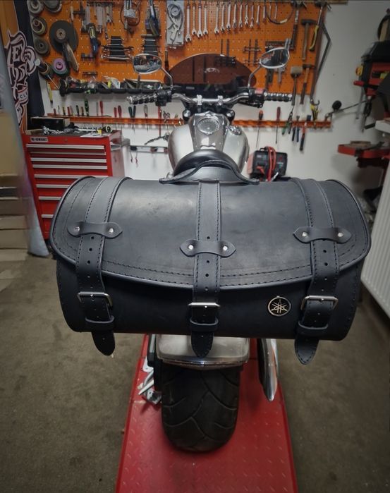 Kufer skórzany motocyklowy