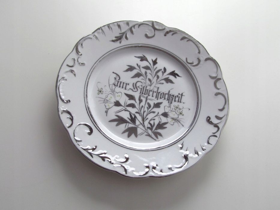 1900r talerzyk moto srebrne gody silberhochzeit