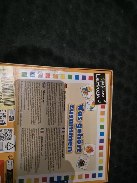 Gra edukacyjna puzzle pary Noris Co do czego pasuje? logiczna