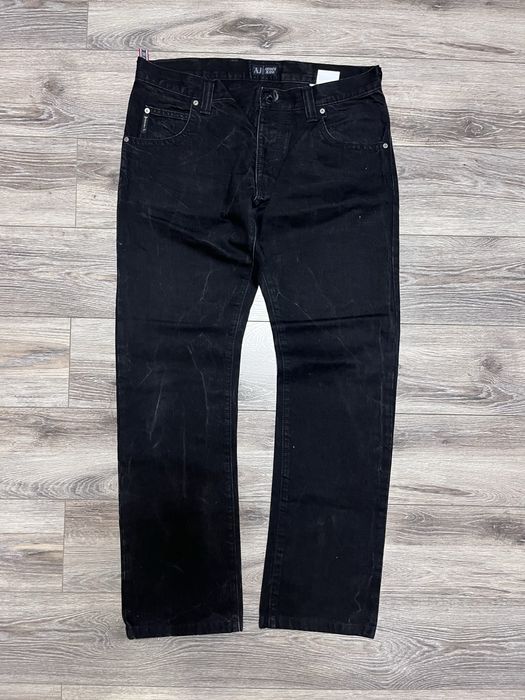 Джинсы Armani Jeans, широкие джинсы армани джинс